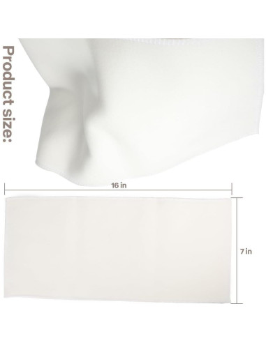 4 Piezas de Franela de Algodón Orgánico para Aceite de Ricino