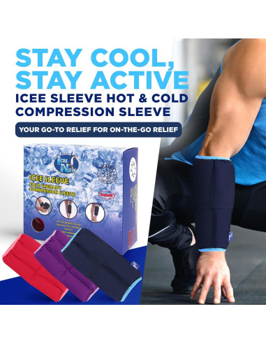 IceeNOW Manga de Hielo Azul XXL 25,91x17,02cm Terapia