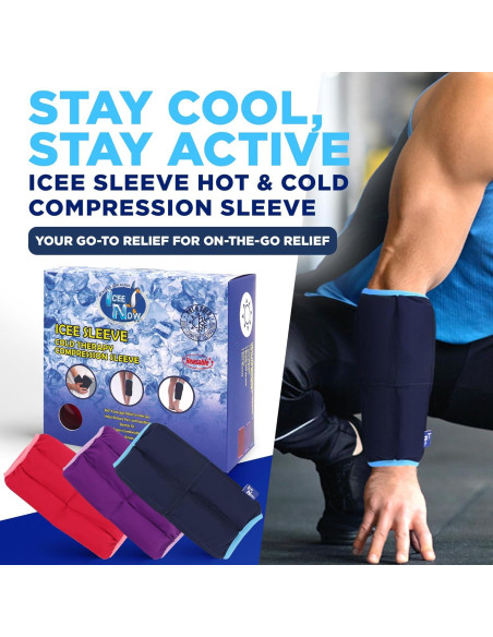 IceeNOW Manga de Hielo Azul XXL 25,91x17,02cm Terapia