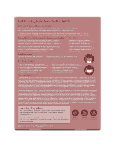 Parche Térmico Herbal Rael Grande para Calambres Menstruales