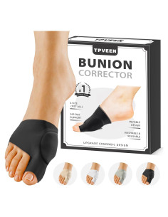 Manga Correctora de Juanetes TPVEEN Negro Medio Hombres 5-7