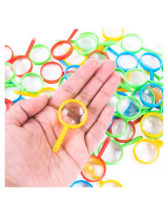 Mini Lentes de Aumento de Plástico Super Z Outlet - 72 Piezas