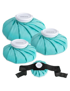 Bolsas de Hielo Reutilizables ASEKACK - 3 Tamaños con Correa