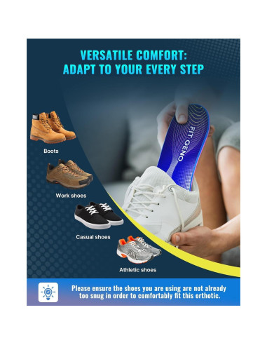 Plantillas Ortopédicas Fit Geno para Fascitis Plantar 99kg