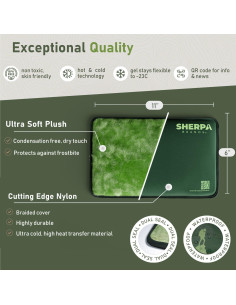 Paquete de Hielo Reutilizable Sherpa 27.9x15.2cm Verde 2