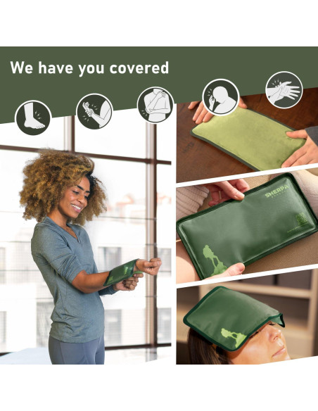 Paquete de Hielo Reutilizable Sherpa 27.9x15.2cm Verde