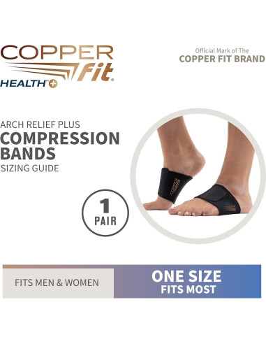 Envolturas Alivio de Arco Plus Copper Fit Unisex Negro