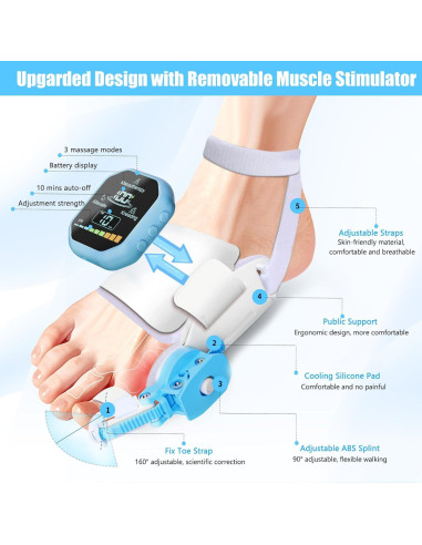 Corrector de Juanetes ATEGESE con Masajista y Estimulador