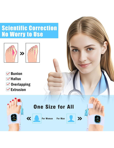 Corrector de Juanetes ATEGESE con Masajista y Estimulador