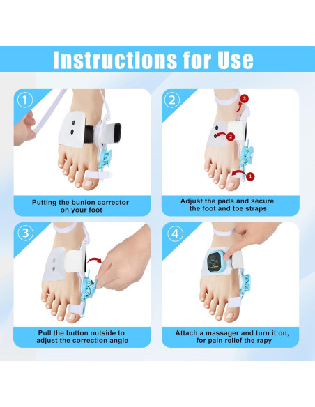 Corrector de Juanetes ATEGESE con Masajista y Estimulador