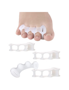 Separadores de Dedos Silicona Golbylicc 2 Pares Alivio Juanetes