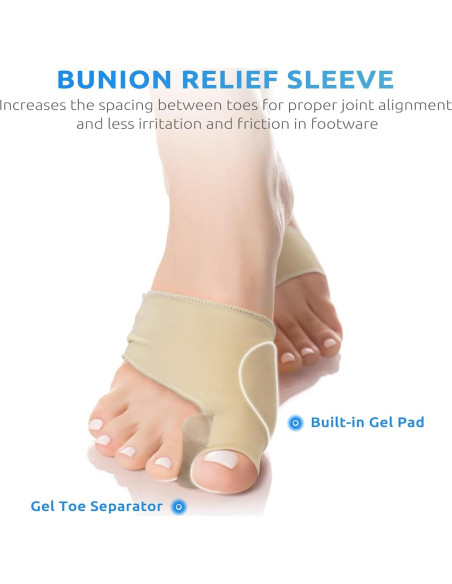 Kit Corrector de Juanetes Wohu 7 Piezas Unisex Alivio Dolor