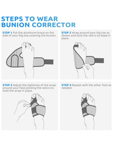 Kit Corrector de Juanetes Wohu 7 Piezas Unisex Alivio Dolor