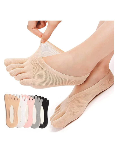 5 Pares de Calcetines Alineadores de Dedos Projoint para Juanetes