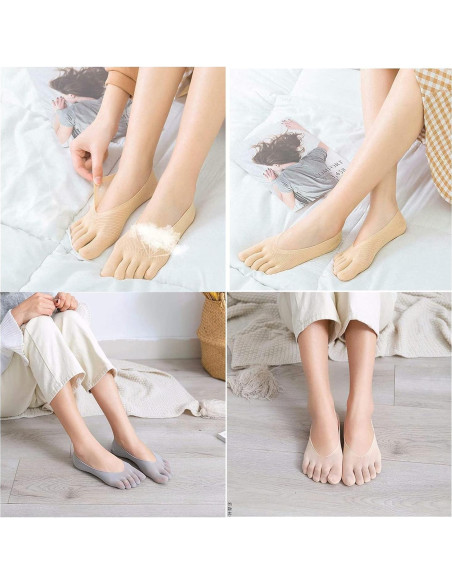 5 Pares de Calcetines Alineadores de Dedos Projoint para Juanetes