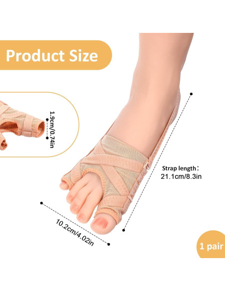 Corrector de Juanetes MBAIYO 2 Pcs Tamaño L Alivio Dolor