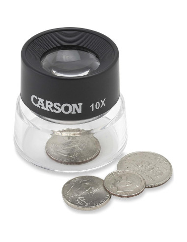Lupa de Soporte Carson LumiLoupe 10x con Luz Ambiental