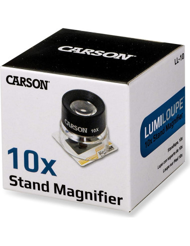 Lupa de Soporte Carson LumiLoupe 10x con Luz Ambiental