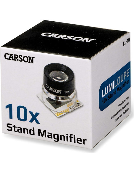 Lupa de Soporte Carson LumiLoupe 10x con Luz Ambiental Lupa de Soporte Carson LumiLoupe 10x con Luz Ambiental