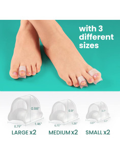 Corrector de Dedo en Garra Welnove - 3 Pares Pequeños 2