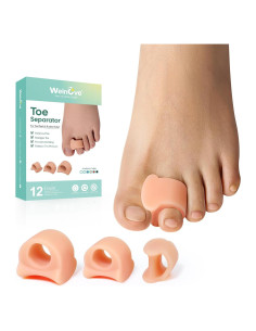 Separadores de Dedos Welnove para Juanetes - 12 Piezas Beige