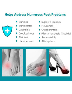 Separadores de Dedos Correctores de Juanetes KIYOKI - Unisex 2