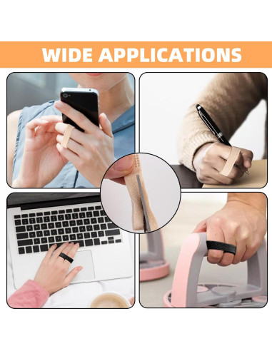 10 Férulas para Dedos Buddy JFHNMLW Reutilizables Negro Beige