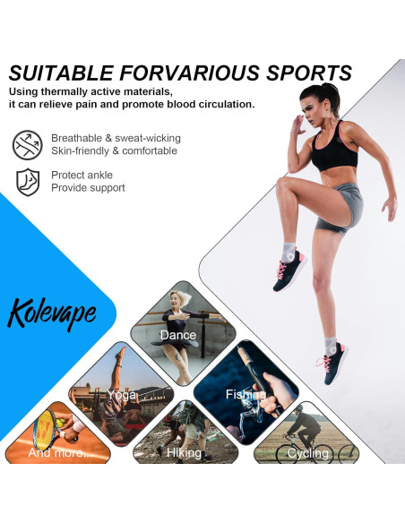 3 Pares de Calcetines de Compresión KOLEVAPE para Neuropatía