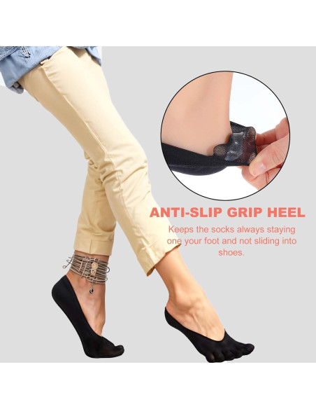 4 Pares Calcetines Compresión Ortopédica Mujeres Talla 6-9