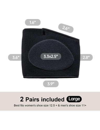 Almohadillas Metatarsales HEMEXS Gel Alivio Dolor Negro L