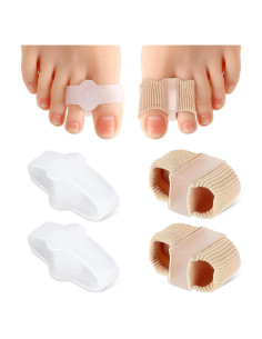 Separadores de Dedos de Gel Ptwola 4 Piezas Correctores Juanetes