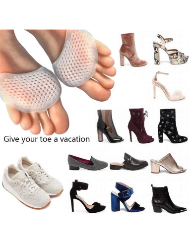 Almohadillas Metatarsales Hoogoo para Alivio del Dolor - 8 Piezas