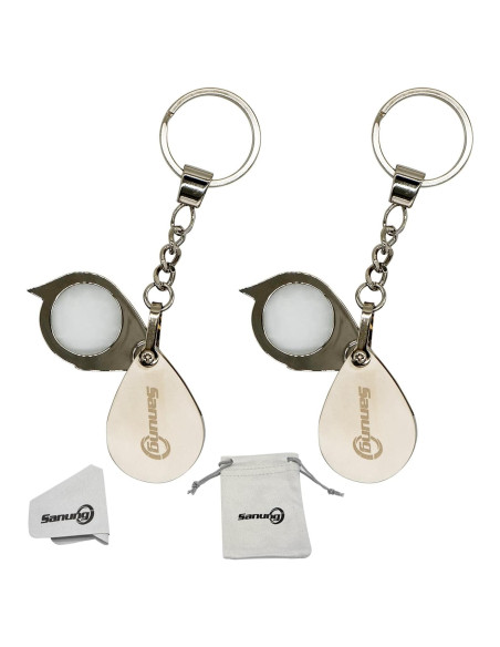 Lupa de Bolsillo Sanung 6X con Llave Plegable y Bolsa