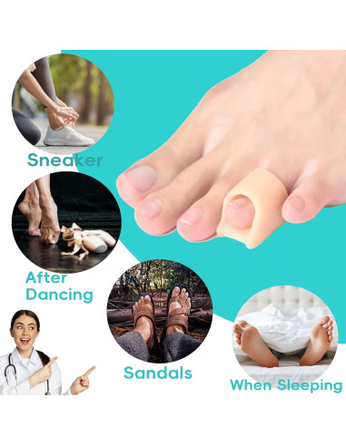 Corrector de Dedo en Garra Byehambuni, 6 Piezas Pequeñas Beige