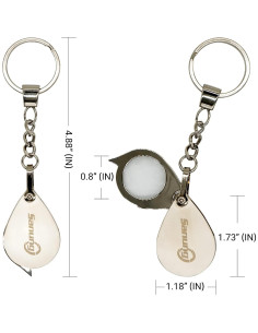 Lupa de Bolsillo Sanung 6X con Llave Plegable y Bolsa 2
