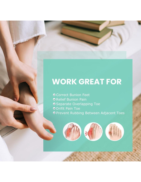 Separadores de Dedos de Gel Welnove - 8 Espaciadores Grande