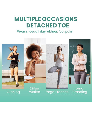 Separadores de Dedos de Gel Welnove - 8 Espaciadores Grande