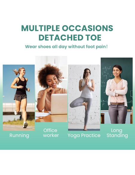 Separadores de Dedos de Gel Welnove - 8 Espaciadores Grande