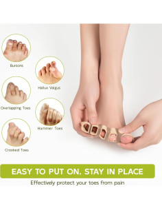 Separadores de Dedos Bukihome - Correctores de Juanetes 2 Pcs 2