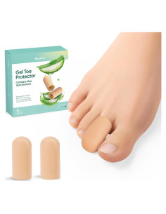 Welnove Protectores de Dedos de Silicona Mediano Beige