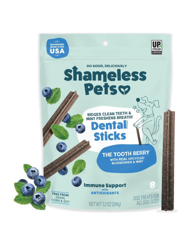 Palitos Dentales Shameless Pets 8 Unidades para Perros