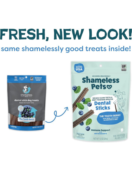 Palitos Dentales Shameless Pets 8 Unidades para Perros