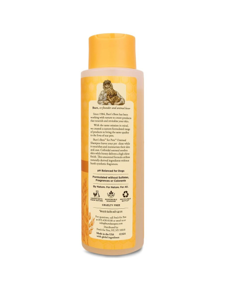 Champú para perros Burt's Bees 473 ml avena y miel