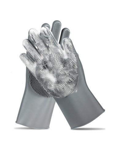 Guantes de Aseo para Mascotas Wenzhou - Silicona 1 Paquete