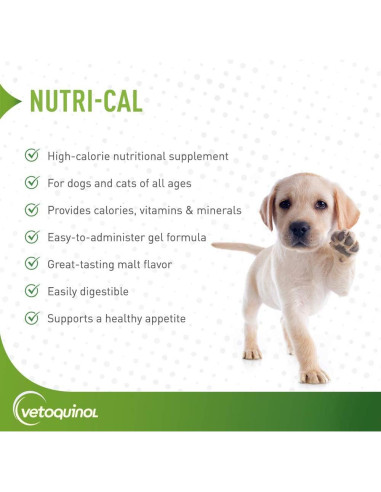 Suplemento Nutricional Vetoquinol Nutri-Cal 120 g para Gatos y Perros