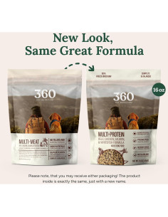 Comida Liofilizada para Perros 360 Nutrición 1 lb Multi-Proteína 2