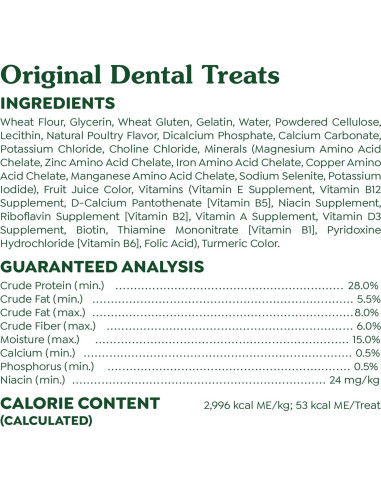 Golosinas Dentales Greenies Original para Perros 1,02 kg
