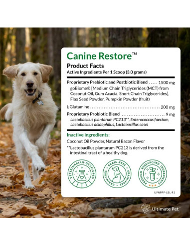 Complemento Digestivo Canine Restore Ultimate Pet Nutrition 90g
