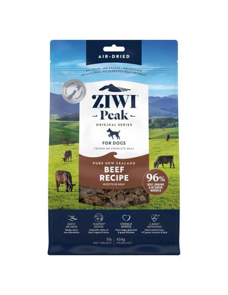 ZIWI Peak Comida Deshidratada para Perros Carne de Res 450g