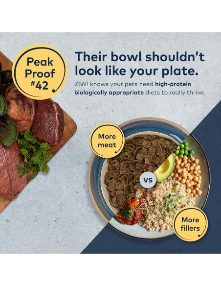 ZIWI Peak Comida Deshidratada para Perros Carne de Res 450g